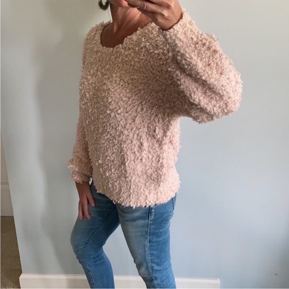 Blush, Fuzzy Knit Sweater - Picture 4 of 8